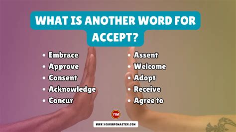 another word for accept.